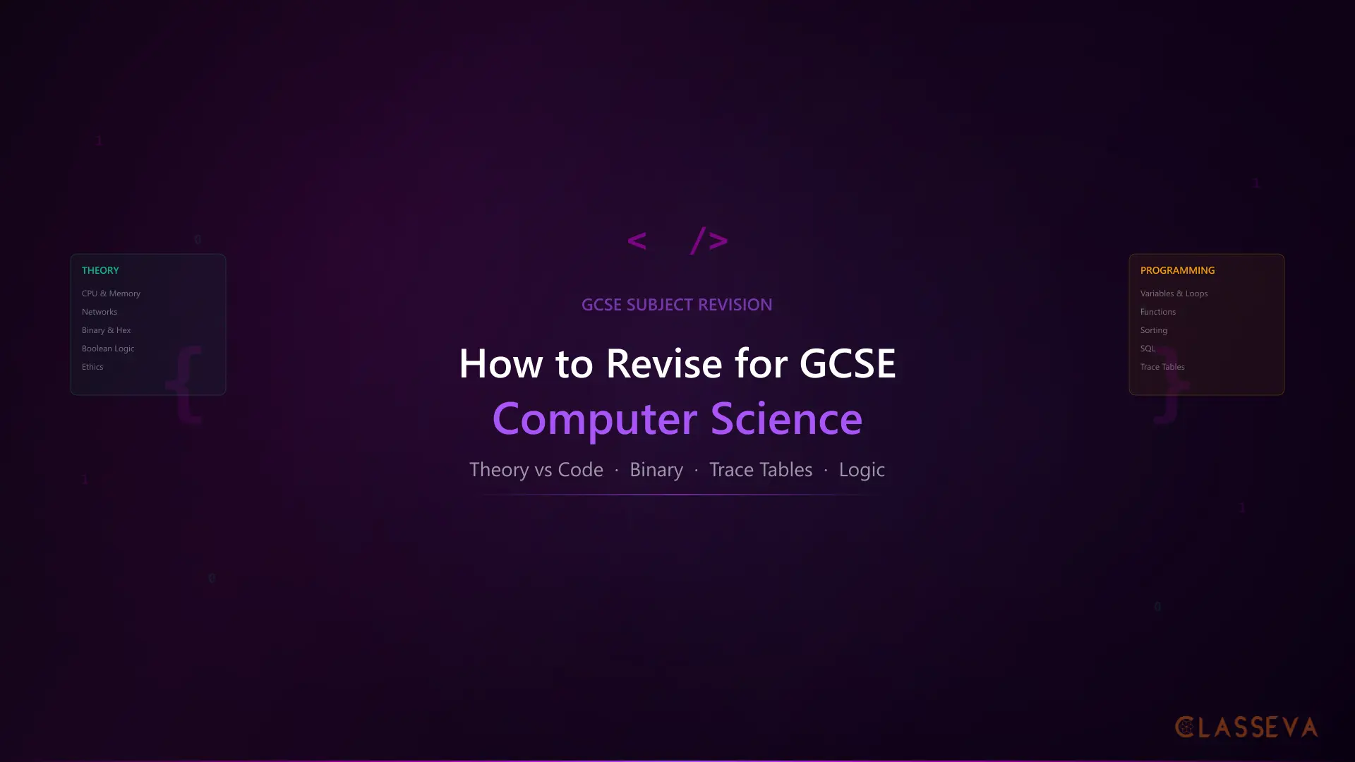 How to Revise for GCSE Computer Science