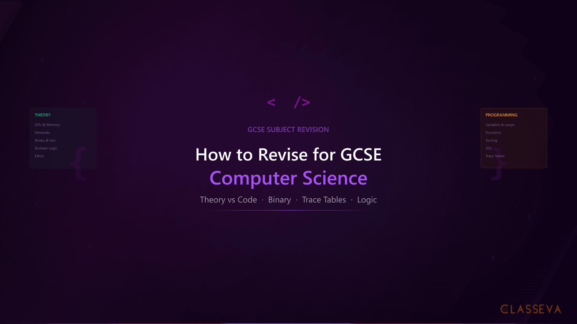 How to Revise for GCSE Computer Science